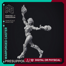 Warforged Caster - Assassin Clan - PRESUPPORTED - 32 mm scale