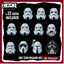 Orc star waaagh heads x22 pack