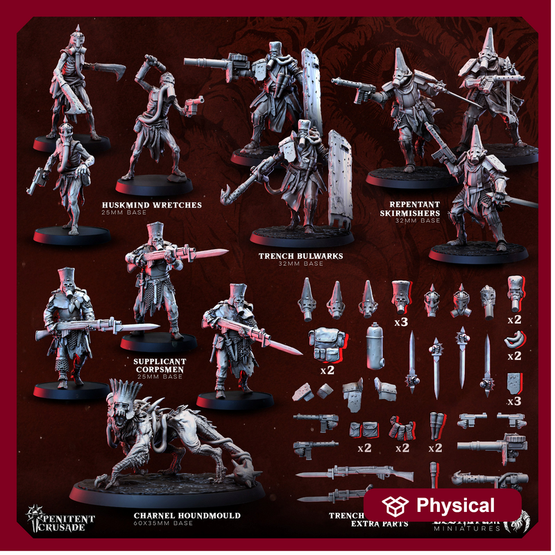 Multipart Heretic Legion | Bestiarum | Trench Crusade DnD Miniatures