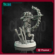 (0136) Male faun satyr archer with bow - Only-Games