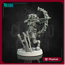 (0136) Male faun satyr archer with bow