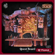 Quest Board NPC adventure hook miniature Scatter Terrain | 28mm, 32mm| Dungeons and Dragons 5e Miniatures | Pathfinder | Figurine | DnD | - Only-Games