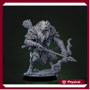 Gnoll Archer Sharpshooter Ranger | Resin Miniature | 5 Sizes/Scales | Pathfinder | D&D 5e | - Only-Games