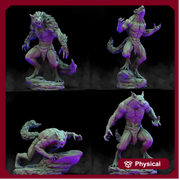 Werewolves (4 different models) | 28mm and 32mm scale | 65mm | Resin Miniature | Dungeons and Dragons | Figure for painting |Pathfinder mini - Only-Games