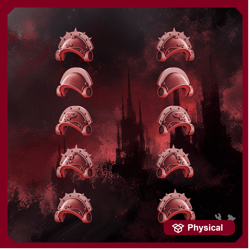 Crimson Wings Shoulder Pads Set x10 - Only-Games