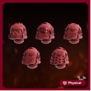 Fire Preachers Heads Set x5