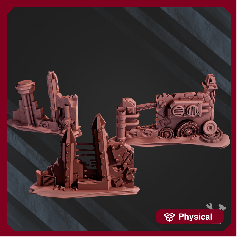 Cyberpunk terrain x3