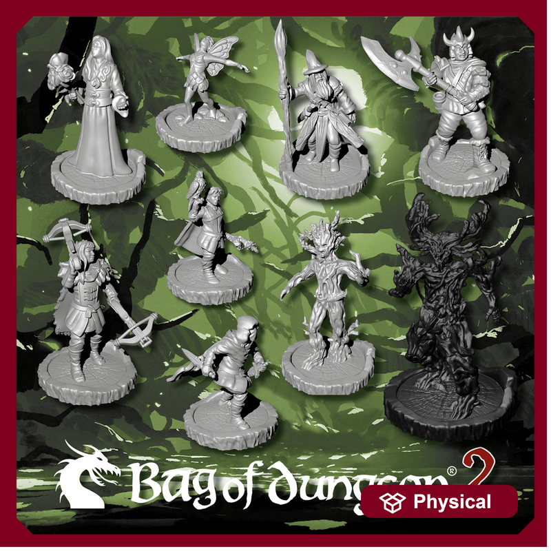 Bag of Dungeon 2 figures: The Cursed Forest - 9 Character Set - Only-Games