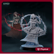 Dark Sorceress Miniature Blood Magic Caster | Warlock PC NPC | DnD UNPAINTED Resin - Only-Games