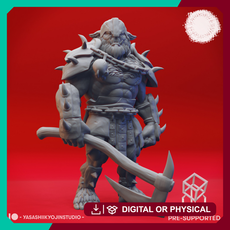 Bugbear Warchief - Book of Beasts - Tabletop Miniature (Pre-Supported)