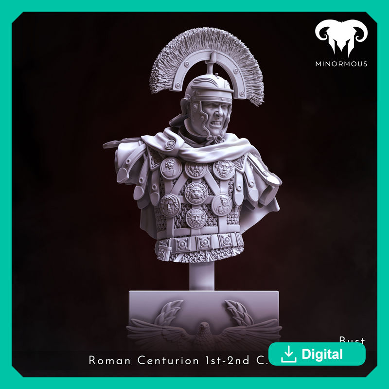 Bust - Roman Centurion 1st-2nd C. A.D. Spear of Rome!