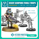 Desert Scorpions Modular Female Troops