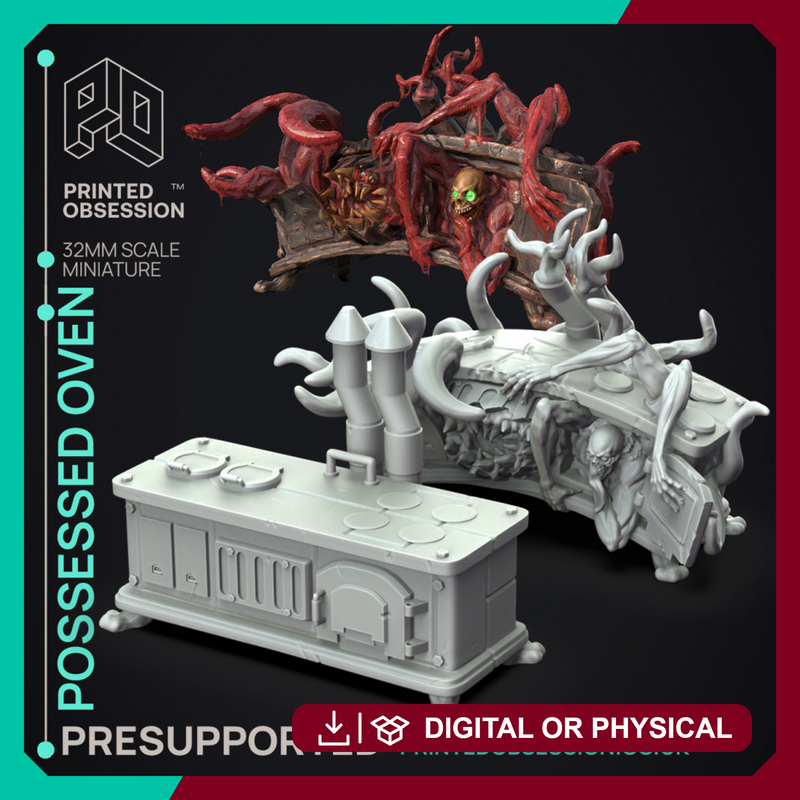 Possessed Overn - 2 Models -  PRESUPPORTED - Illustrated and Stats - 32mm scale
