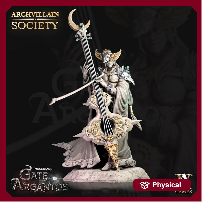 Moon Elf Bard, Eladrin Unpainted resin PC, NPC | 28mm, 32mm,54mm,75mm,100mm Scales | Dungeons and Dragons 5e |Pathfinder |Archvillain Games - Only-Games
