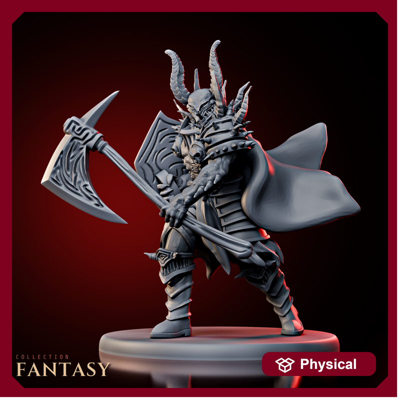 Devil Warlord w/ Axe & Shield - Only-Games
