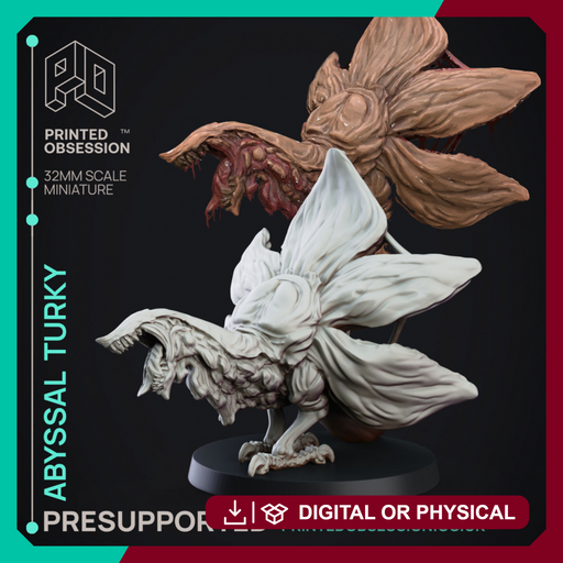 Abyssal Turky - Elemental Familar - PRESUPPORTED - 32mm scale - Only-Games