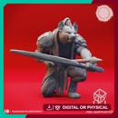 Gnoll - Archer - Tabletop Miniature (Pre-Supported)