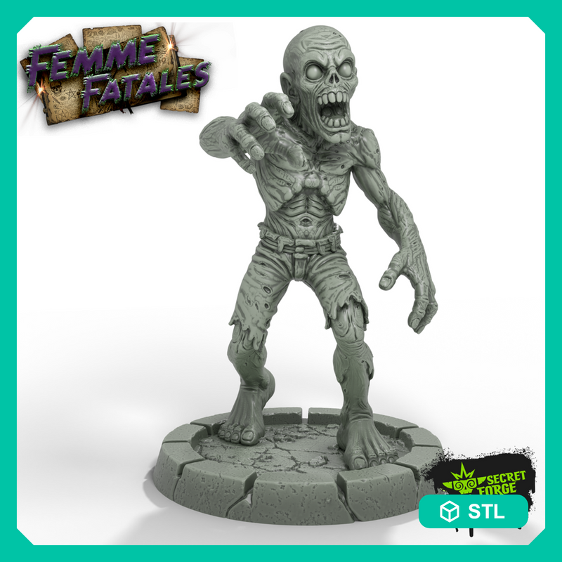 [Zombie] – Classic Undead Horror Tabletop Miniature for DnD5e, TTRPG Encounters and Graveyard Dioramas