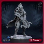 Female Elf Gloom Stalker Ranger Assassin Rogue Unpainted | 28mm,32mm,54mm,75mm,100mm Scale | Resin Dungeons and Dragons | Mammoth Factory - Only-Games