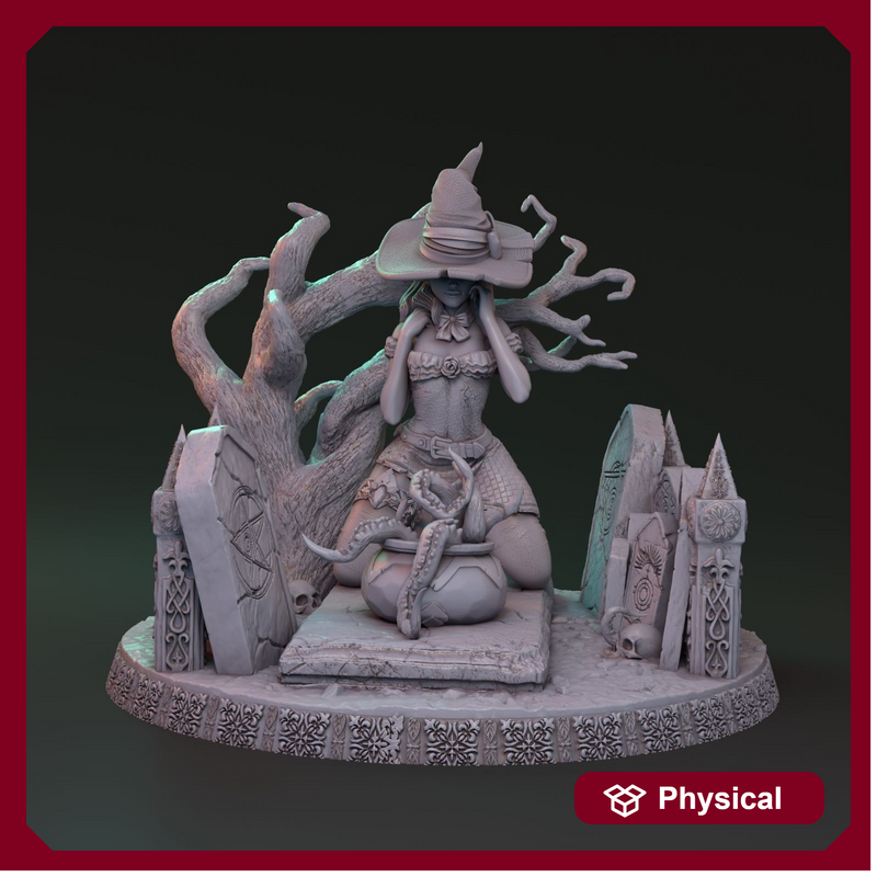 Mysterious witchcraft of Lionila - Marina von Litta diorama 32mm - Only-Games