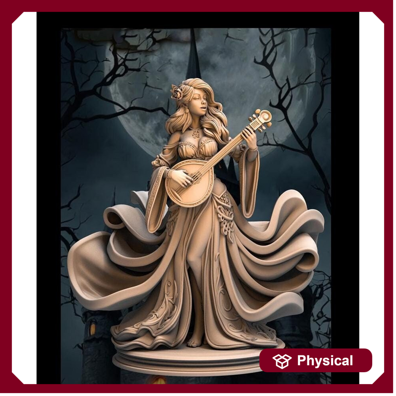 Human Female Bard, Rogue Arcane Trickster, Thief PC NPC Miniature NSFW Topless versions | 28mm,32mm,54mm,75mm,100mm Scales |DnD 5e - Only-Games