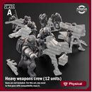 Heavy Weapons Team. Spectre Regiment. Imperial Guard. Compatibility class A.