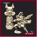 Franziska the Battlemaster & Boar Totem (AMAZONS! Kickstarter)