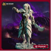 Human Paladin Fighter Full Platemail with Sword  Miniature | 28mm,32mm,54mm,75mm,100mm Scales | Dungeons and Dragons Pathfinder | DM Stash - Only-Games