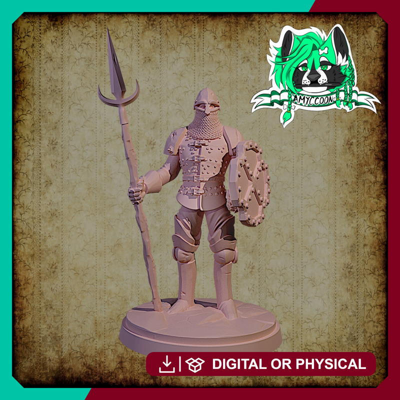 Battlehardened Spear Guardian (32mm)