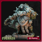 Wererat in Heavy Armor w/ Chain Barrel flail | Resin Miniature | Dungeons and Dragons | 28mm,32mm,75mm Scales | Pathfinder ratfolk |D&D - Only-Games