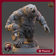 BearFolk Werebear with Axe Humanoid | Scales: 4 sizes | D&D 5e Megaboss | |Pathfinder - Only-Games