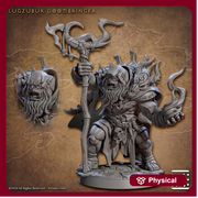 Orc Druid Shaman Wizard | Half Orc PC (2 options) DnD | 28mm, 32mm, 54mm, 75mm, 100mm Scale Miniature | Dungeons and Dragons | Artisan Guild - Only-Games