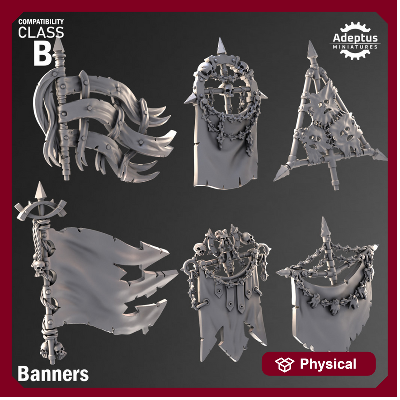 Banners - Design Option 1. Renegades and Heretics. Compatibility Class B.