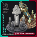 Tomb - Egyptian Enviroment Model - Court of Anubis -  PRESUPPORTED - Illustrated and Stats - 32mm scale