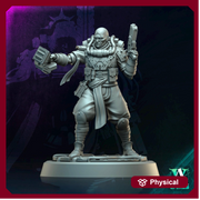 Sci-Fi Miniature Soldier Army Veteran | 28mm,32mm, 54mm, 75mm,100mm Scales | Resin Mini | Morior Shocktrooper TPG | Archvillain Games - Only-Games