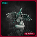 (0091) Male featherfolk birdman warrior with spear