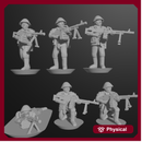 10 & 15mm East German Mot-Schützen with RPKs (9 models)