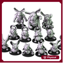 Demonic Rabbits team 16 miniatures