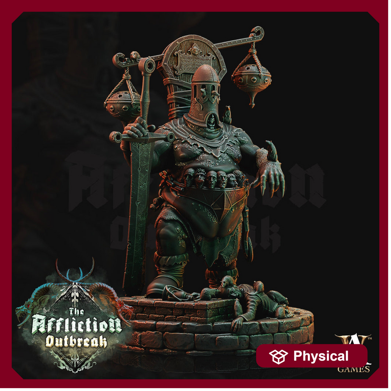 Wererat The Executioner | Resin Miniature | Dungeons and Dragons | 84mm tall | 28mm,32mm Scale | Pathfinder ratfolk | D&D - Only-Games