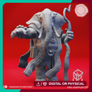 Loxodon Druid - Tabletop Miniature (Pre-Supported)