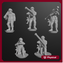 10 & 15mm West German Infantry with Redeye Launchers (10 models)