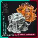 Giant Pancake Monster - Boss Monster -  PRESUPPORTED - Illustrated and Stats - 32mm scale