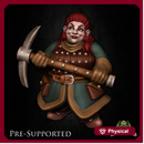 Malda Redchin [PRE-COLORED] Dwarf Female Miner
