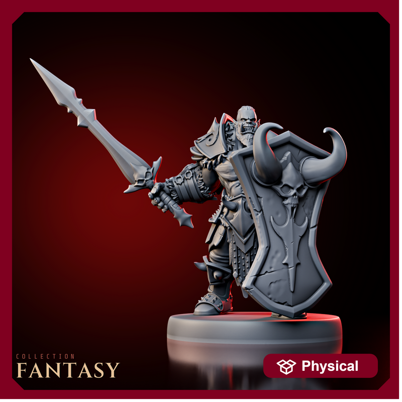 Orc Swordsman w/ Shield - Only-Games