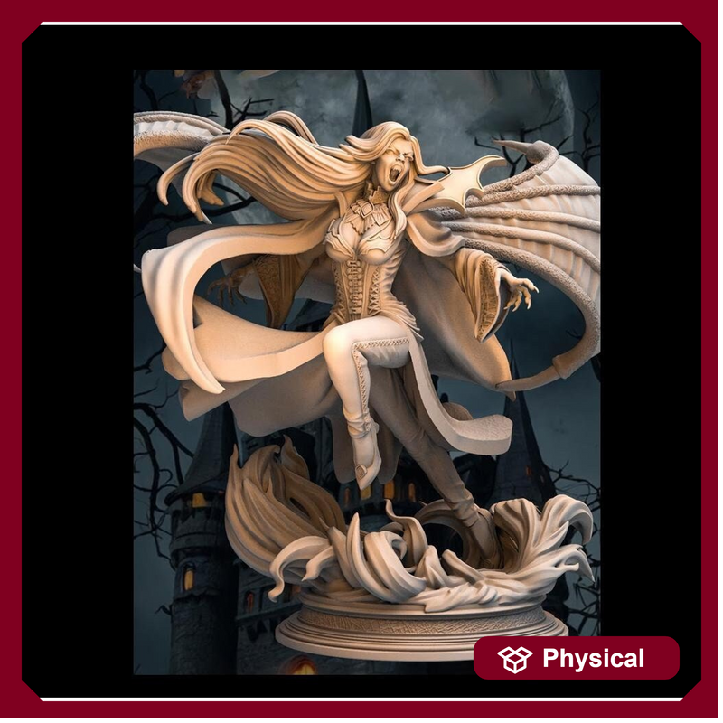 Female Vampire Lord Strahd NPC Miniature NSFW Topless versions | 28mm,32mm,54mm,75mm,100mm Scales | Dungeons & Dragons DnD 5e - Only-Games