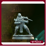 Grimdark Sci-Fi Soldier Hell Platoon Miniature, OPR Proxy, 3D Printed Tabletop Wargaming Mini - Only-Games
