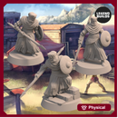 Night’s Cult Followers with Spear and Shield Bundle (3 unique miniatures)