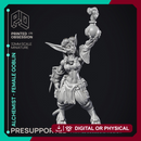 Alchemist - Goblin Female Artificer - PRESUPPORTED - 32mm scale