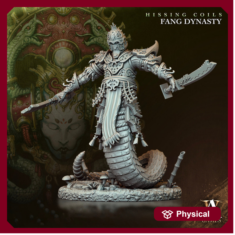 Yuan-ti Halfblood  Malison D&D 5e | 28mm, 32mm,54mm,75mm,100mm Scales | Dungeons and Dragons 5e figure | Pathfinder | Archvillain Games - Only-Games