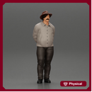 Man in a hat putting hands behind his back ( pablo escobar )